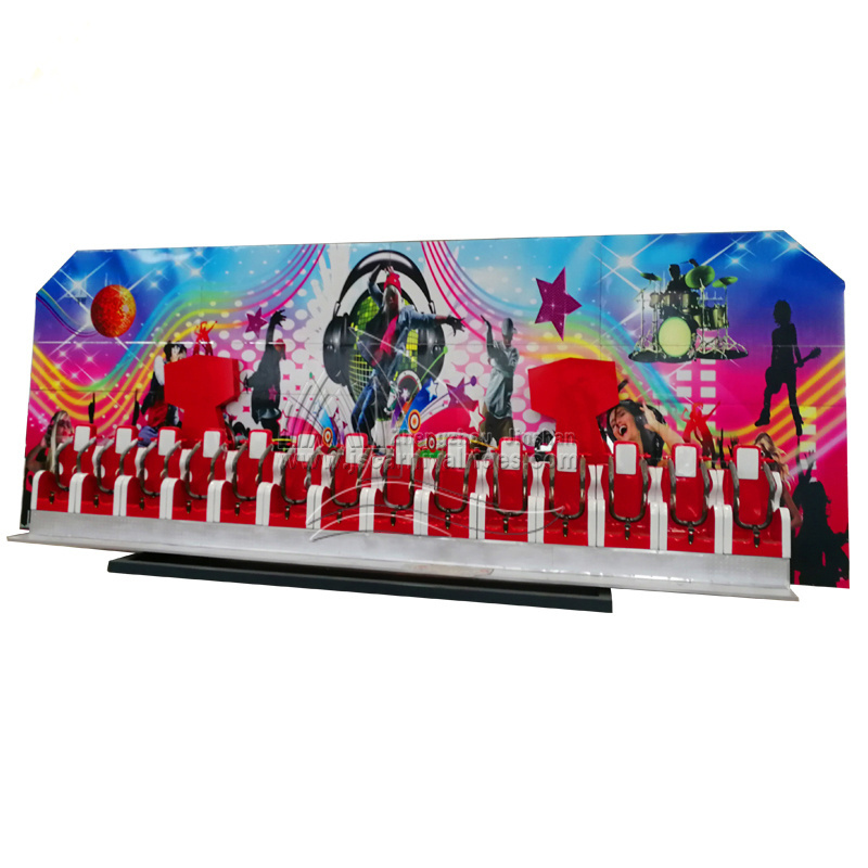 12 seats Carnival Game Crazy Wave Portable Trailer Mounted Amusement Ride Miami Rides