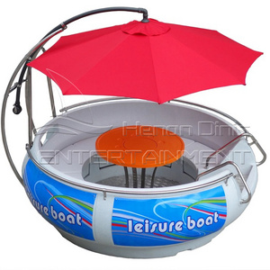 High quality Water rides Electric Motor Barbecue Boat BBQ Donut Boat for sale factory price