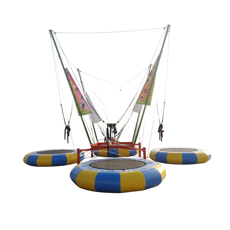 Kids and adult Light Bungee Trampoline ride small park and playground Bungee Trampoline for sale