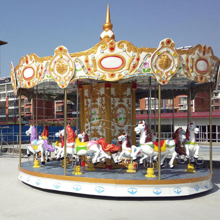 Top Sale Carousel Horses Plastic/kids Merry Go Round Rides Mini Carousel With High Quality