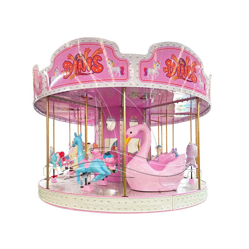 Amusement park Shopping mall nice Indoor Outdoor Merry Go Round Kiddie Ride Carousel Horse For Sale