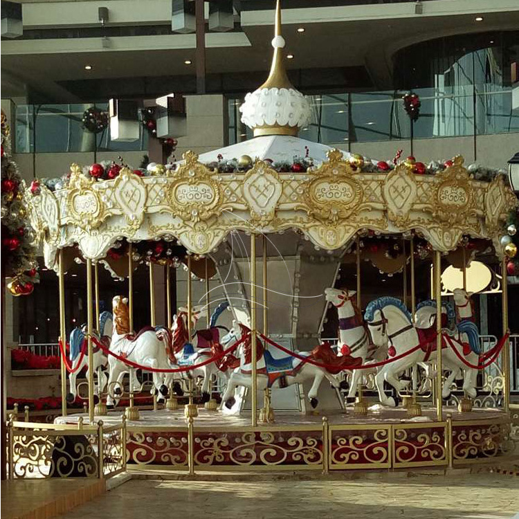 Amusement park Shopping mall nice Indoor Outdoor Merry Go Round Kiddie Ride Carousel Horse For Sale