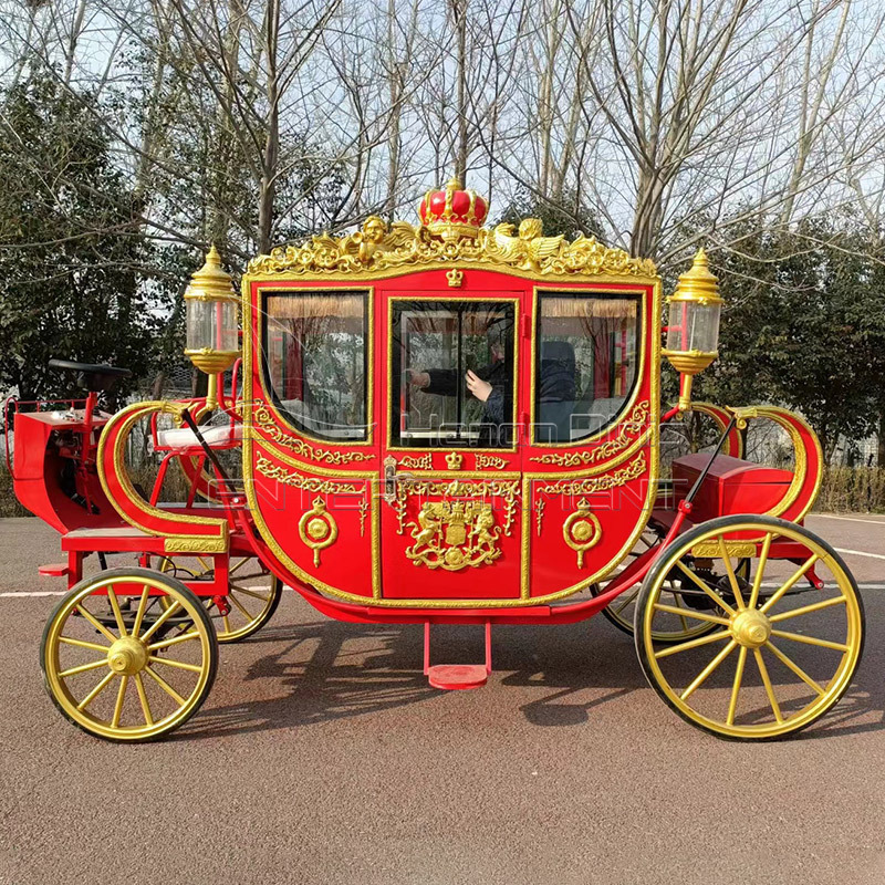 Electric Sightseeing Horse Carriage Cart Royal Wedding Horse Carriage for Sale