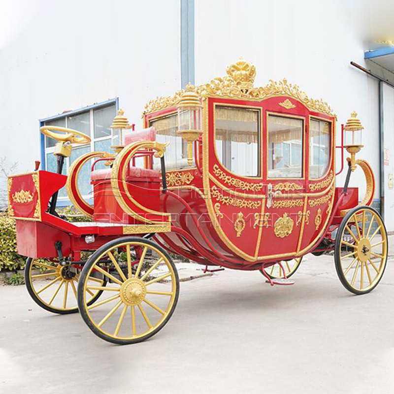 Electric Sightseeing Horse Carriage Cart Royal Wedding Horse Carriage for Sale