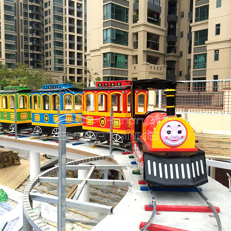 Large resort spot park  thomas track train equipment kiddie sightseeing train thomas theme track train for sale