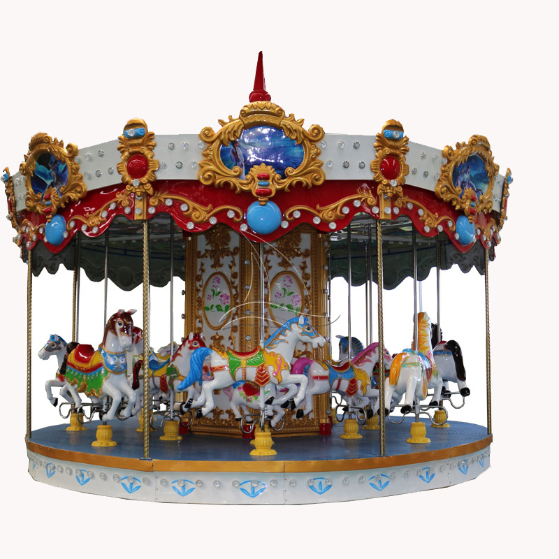 Top Sale Carousel Horses Plastic/kids Merry Go Round Rides Mini Carousel With High Quality