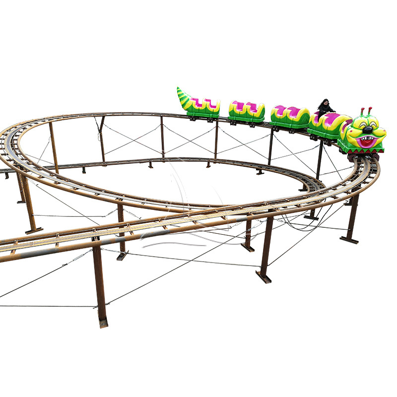 Attraction popular cute roller coaster amusement rides family games kids and adult  mini roller coaster for sale