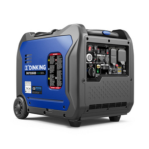 Dinking Dual Fuel Generator 7kW Quiet Inverter Petrol LPG Generator Low Noise for Emergency Power, DK7250iED-MA