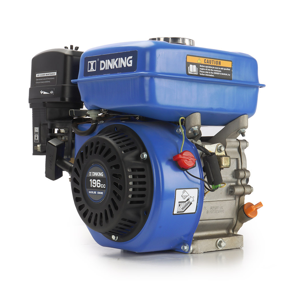 Dinking 168F Gasoline Engine 5HP Portable 4-Stroke 196CC 5.1hp OHV Gas Engine Power Engine Set, LL-DK168F/P-1