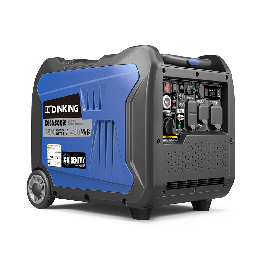 Dinking Home Generator 5000 Watt Gasoline Inverter Technology Power Generation Set Portable for Outdoor Party, DK7250iE-MB