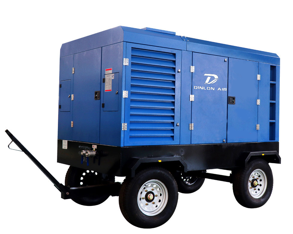 18m3/min 17bar Diesel Twin-Screw Mobile Portable Compressors Screw Mining Air Compressor with Good Price