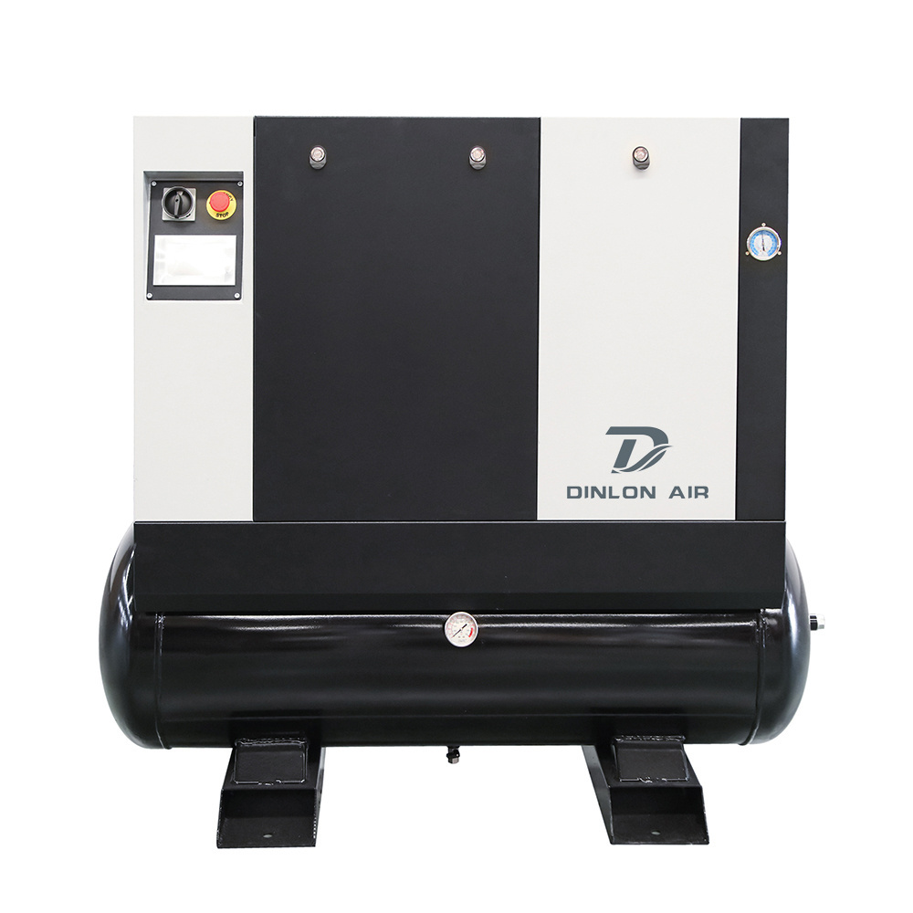 Electric 16 Bar 22kw 30HP Air Tank Mounted Combined Screw Air Compressor for Laser Cutting Machine for Packaging Industry