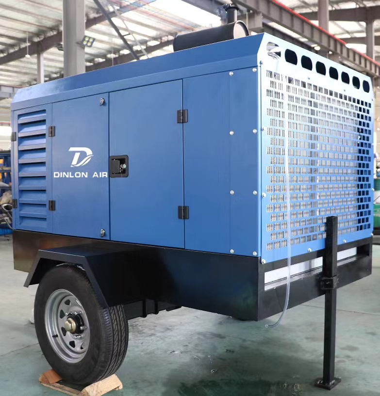 18m3/min 17bar Diesel Twin-Screw Mobile Portable Compressors Screw Mining Air Compressor with Good Price