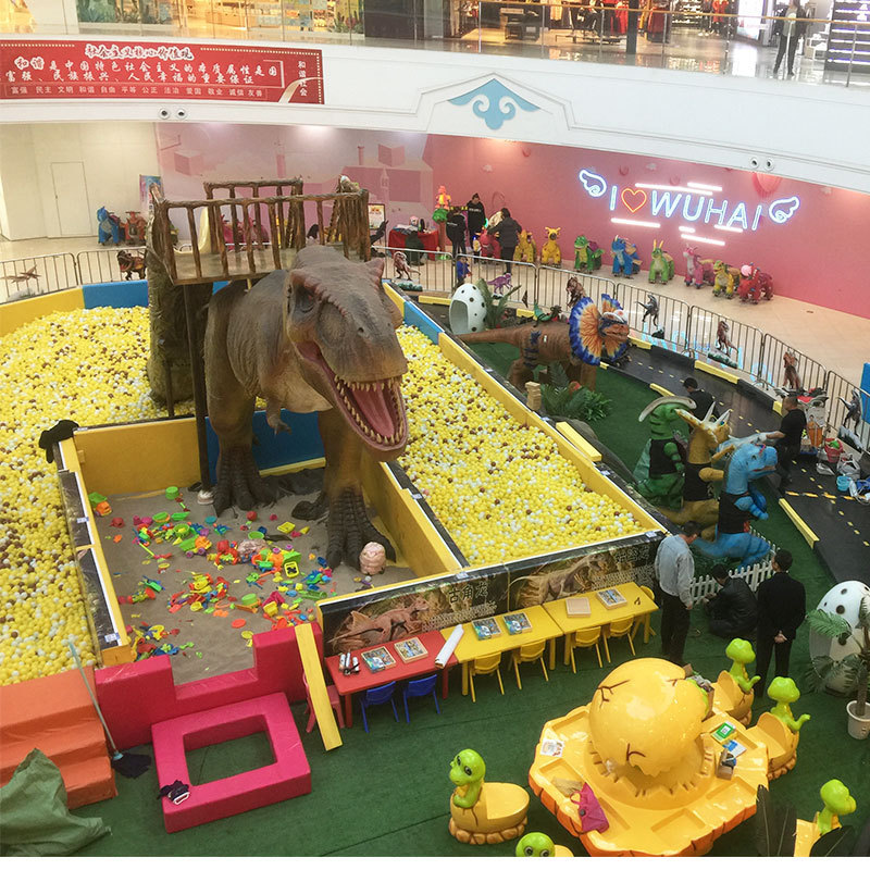 Shopping Mall Game Indoor Dinosaur Slide For Kids and Adult