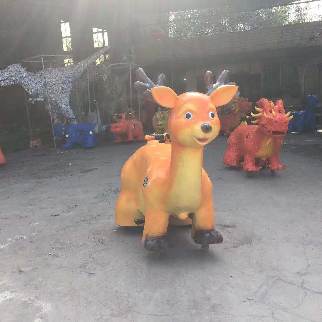 Shopping Mall Kiddie Mini customize Dinosaur Scooter Rides