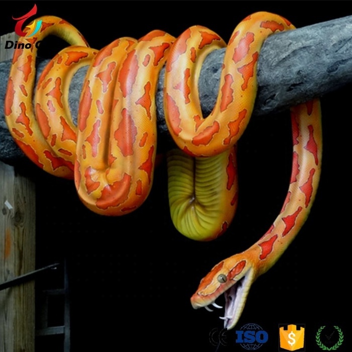 Zoological Park Animatronic Animal Realistic Snake Model