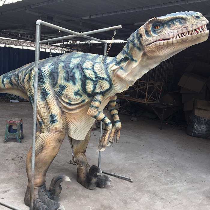 China factory  Realistic Walking Velociraptor Animatronic Dinosaur Costume