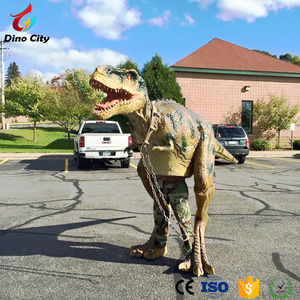 Realistic hidden legs animatronic dinosaur costume for adult