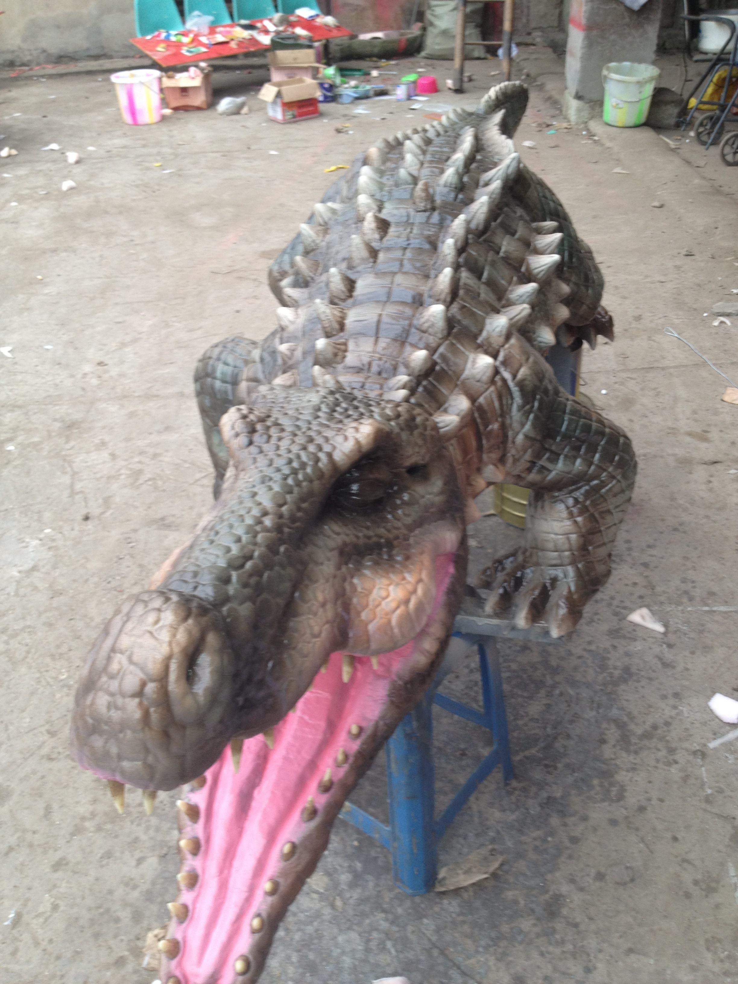 Animatronic animal model remote control crocodile