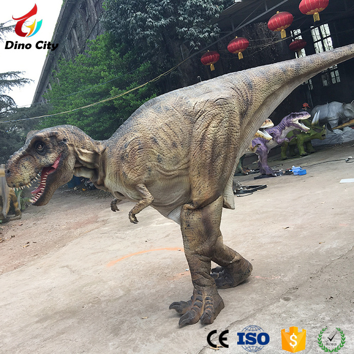 Realistic hidden legs animatronic dinosaur costume for adult