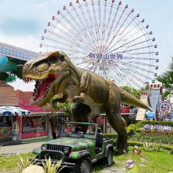 Remote control life size animatronic robot t rex dinosaur for sale