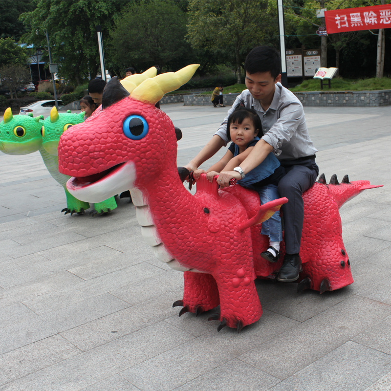 Kids Amusement Animatronic Dragon Rides For Sale