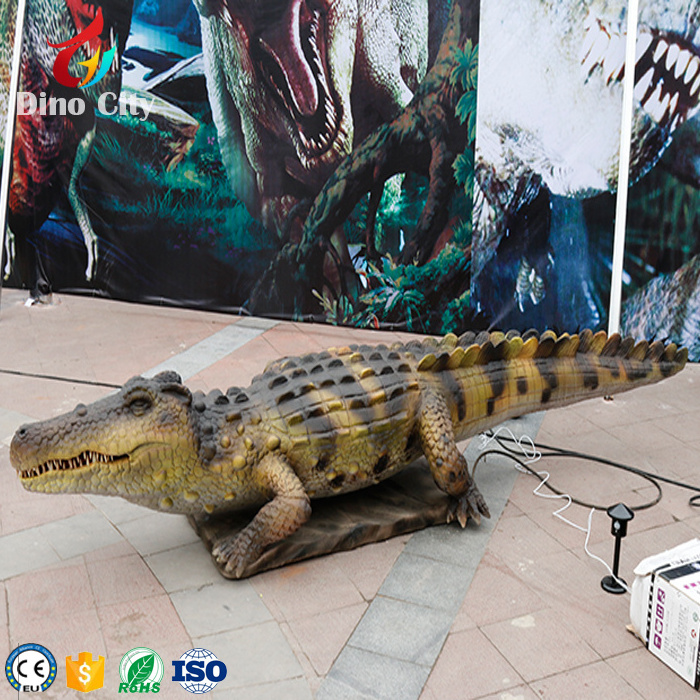 Garden Remote Control Animatronic Crocodile Model with Movements