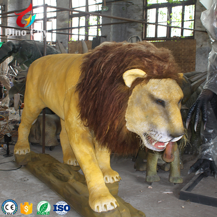 Artificial Remote Control Animatronic Lion Animal