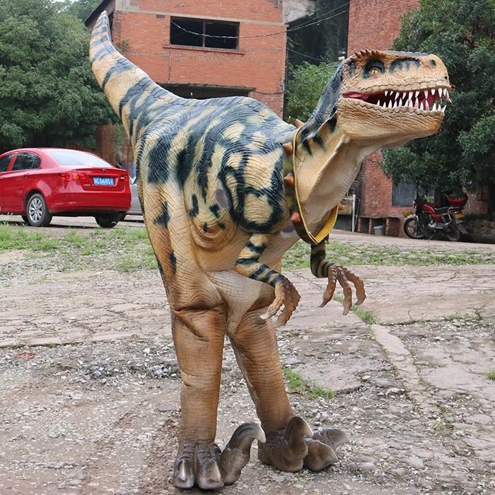 2024 adult realistic dinosaur costume hidden legs dino suit