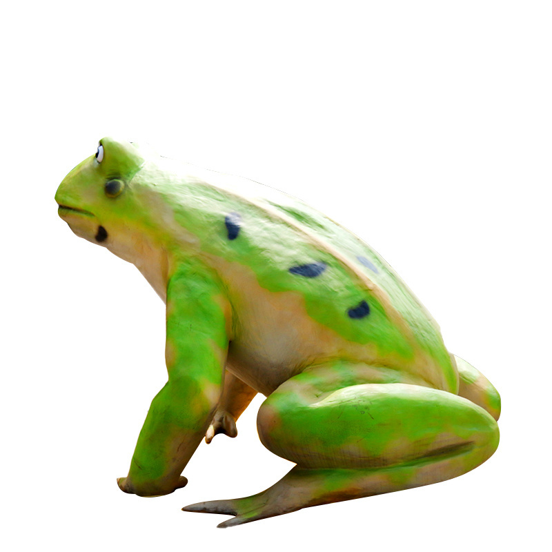 Animatronic animal animated frog for garden decoration