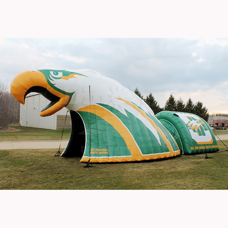 Factory Oem Inflatable Airtight panther Tunnel Tent Player Entrance Inflatable Team Helmet For Activity