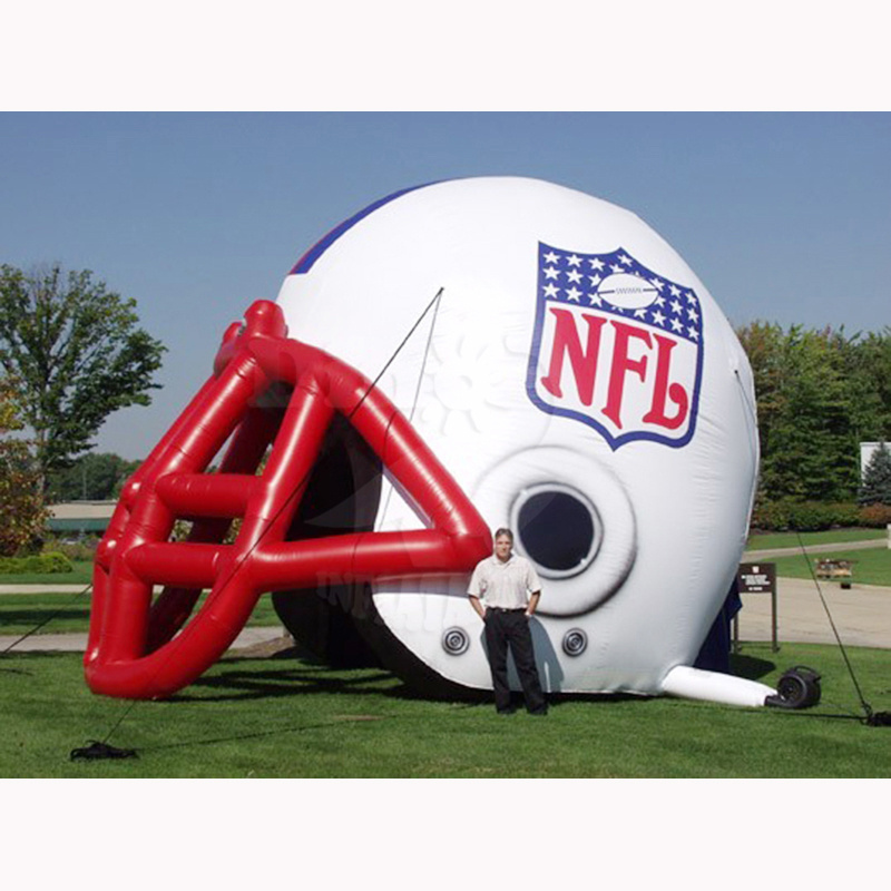 Custom Size Inflatable Team Helmet Opening Tent American Football Helmet Inflatable Sports Entrance Tunnel For Rental