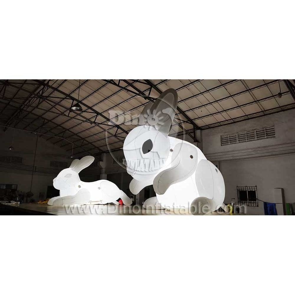 Good Price Giant Inflatable Rabbit  Inflatable Rabbits With Led Lights Inside Inflatable Cartoon Light-Up Rabbit For Event