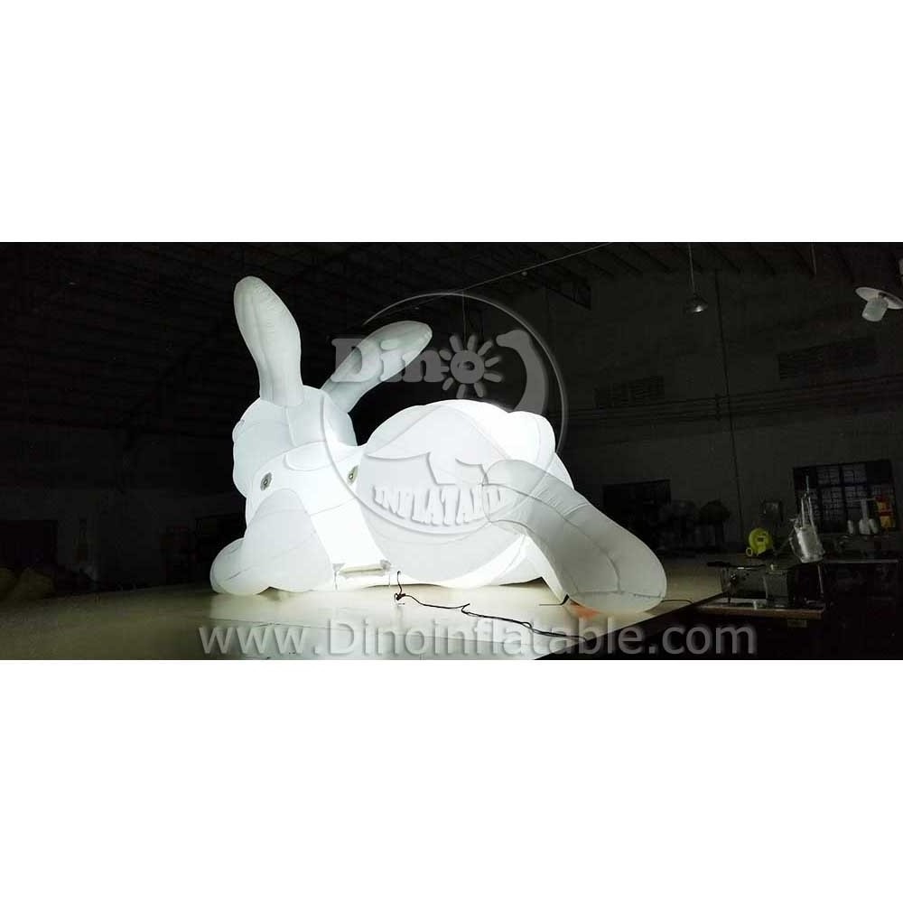 Good Price Giant Inflatable Rabbit  Inflatable Rabbits With Led Lights Inside Inflatable Cartoon Light-Up Rabbit For Event