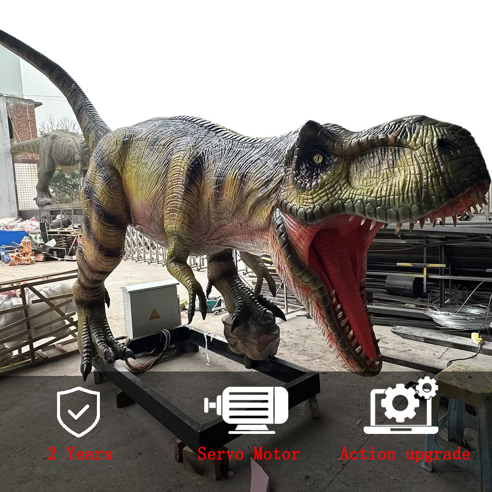 Servo Motor Animatronics T Rex Rc Walking Giant Remote Control Robot Animatronics Amusement T-REX Parks Models Dinosaur For Sale