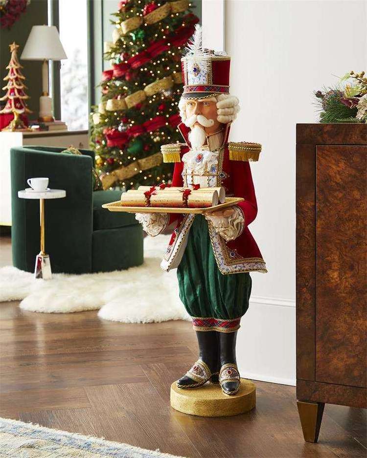 Fiberglass Sculpture Customized Decoration Christmas Nutcracker Cascanueces De Navidad Christmas Nutcracker Resin Crafts