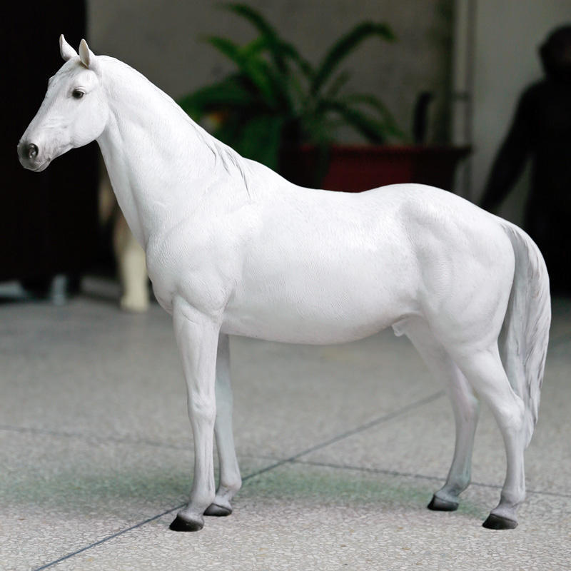 Fiberglass Figurine support customize resin horse decoration animal/ large fiberglass horse/ vivid life size real horse decor