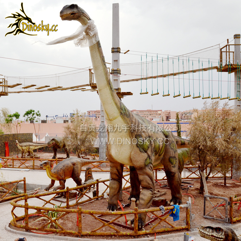 Attractive Outdoor  animatronic model long neck dinosaur for Jurassic park