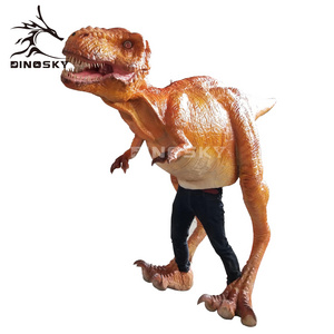 Hidden legs realistic life size adult  suit movable dinosaur costume for Jurassic park