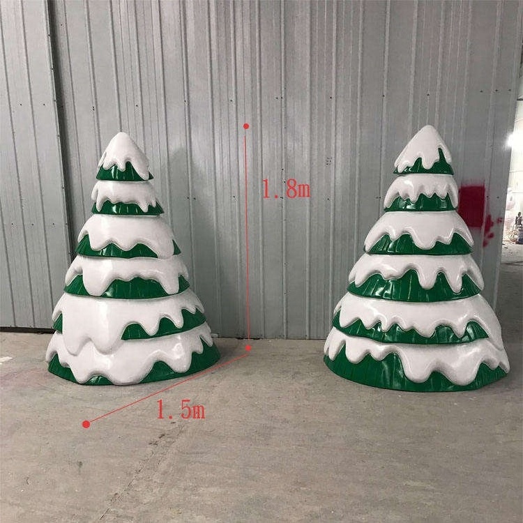 Fiberglass Figurine Decoration Santa Claus Christmas Eve Decoration Life Size Santa Claus Sculpture Christmas Ornaments