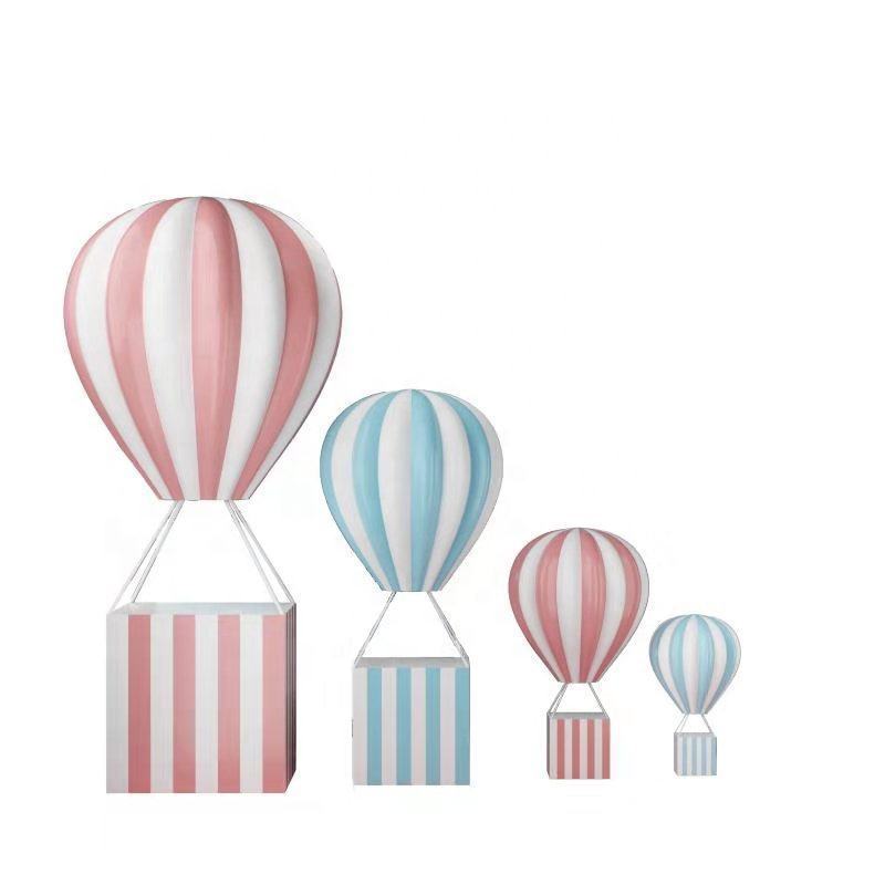 Fiberglass Figurine Party Decoration Balloon Garland supplies Christmas Event Fiberglass Hot Air Balloon Props