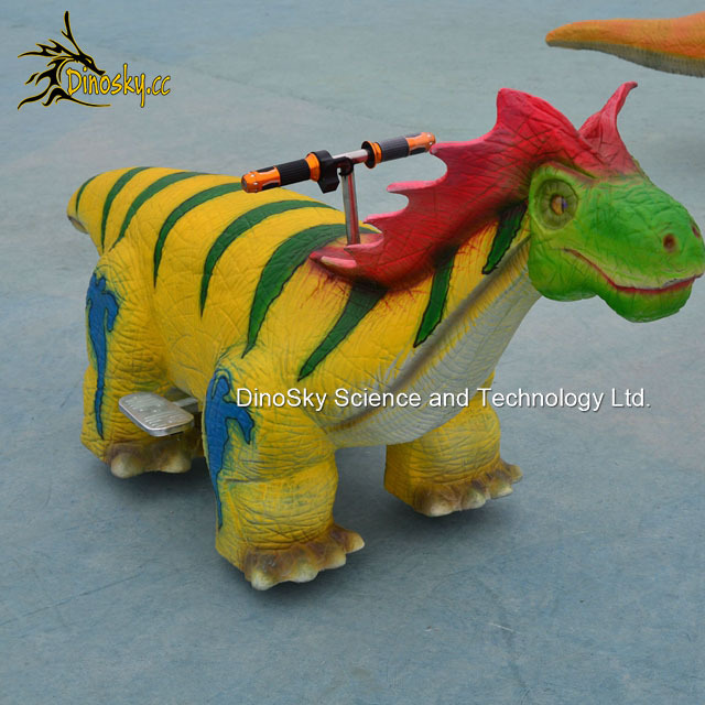 Park Amusement Rides for Amusement Park Life Size Ride on Dinosaur Toys Coin Robotic Animatronic Dinosaur Ride Models Dinosaur