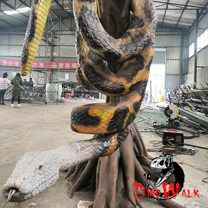 life size animatronic big python snake model