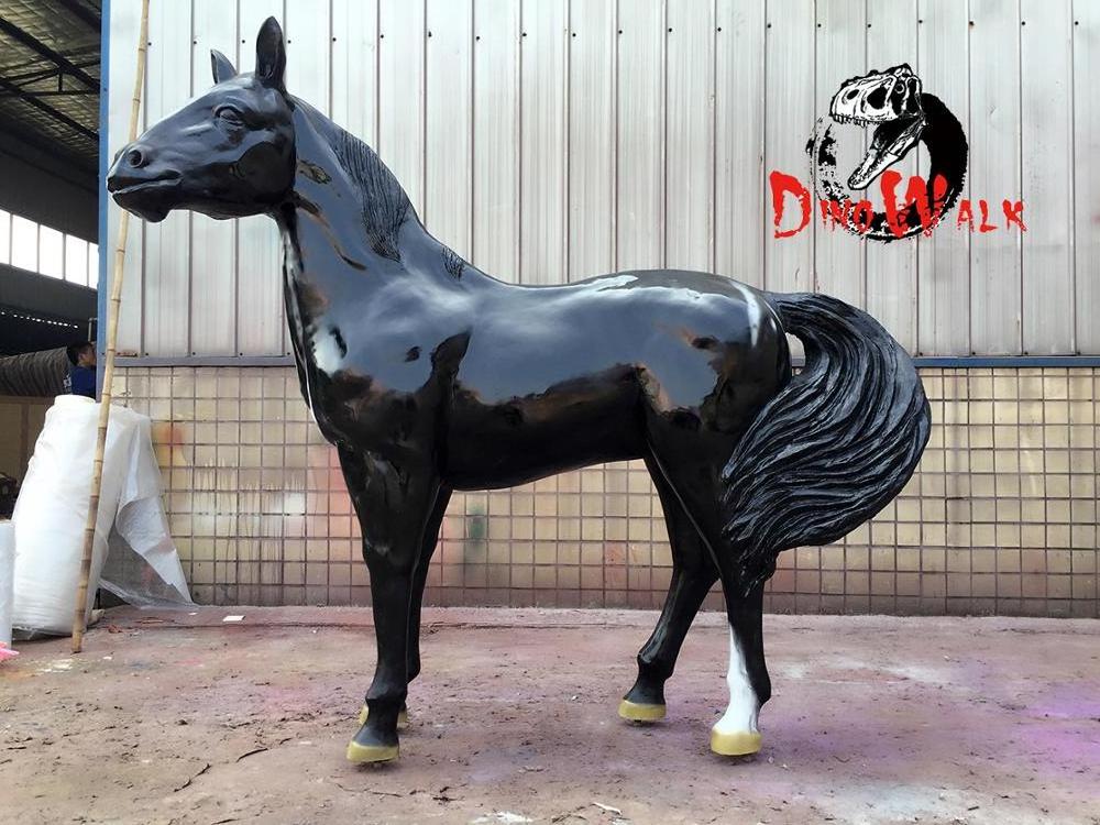 Dino0047 life size animatronic realistic animal horse robots for sale