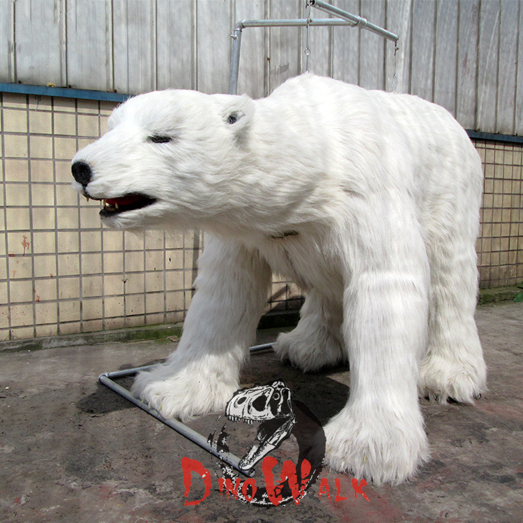 High Simulation Customized Animatronic Polar Bear Life Size Ocean Park white Bear