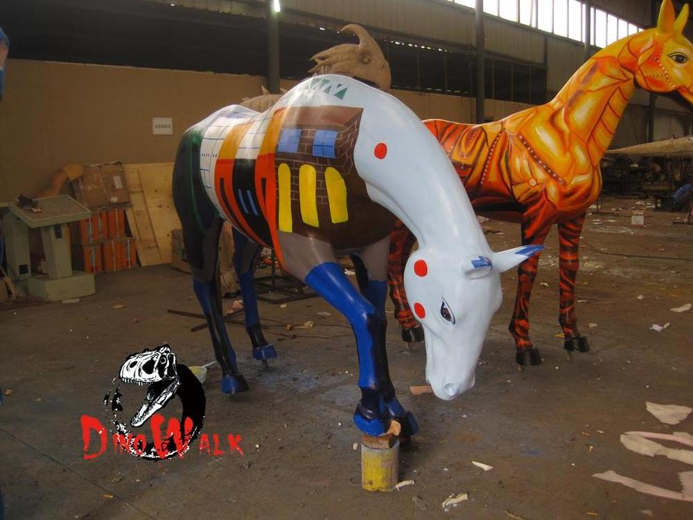 Dino0047 life size animatronic realistic animal horse robots for sale