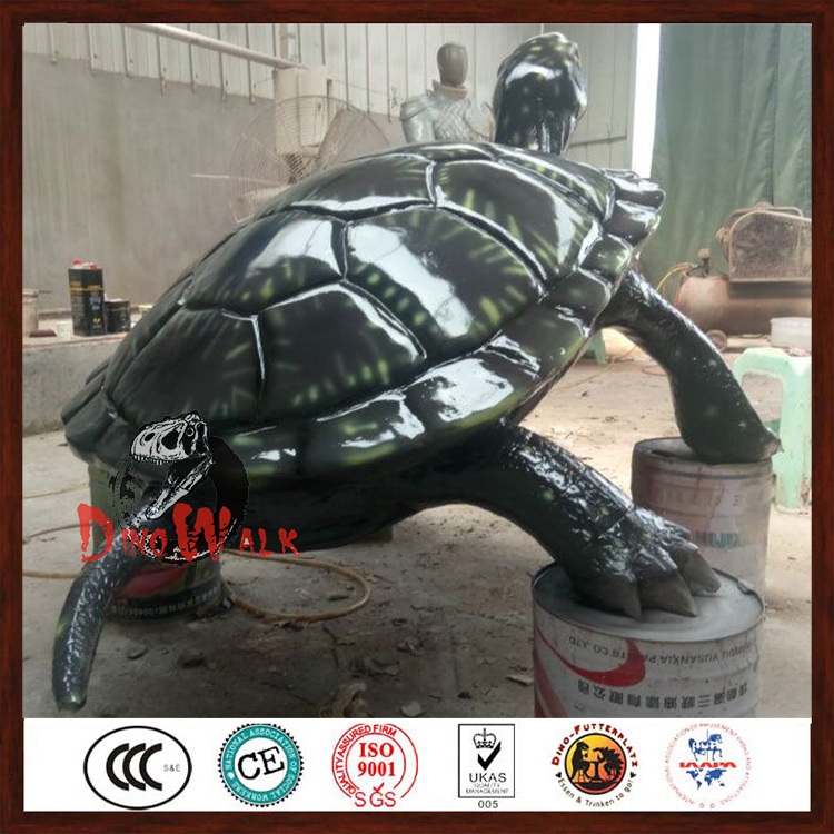 artificial fiberglass 3d animal model animatronic sea turtle