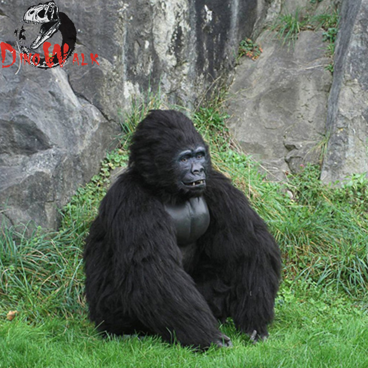 Life size realistic animatronic gorilla costume model for sale