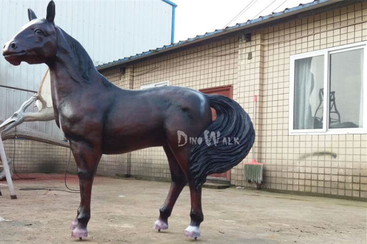 Amusement Park Life Size Horse Statue Animatronic Horse