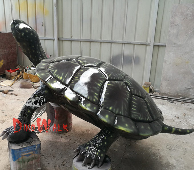 artificial fiberglass 3d animal model animatronic sea turtle